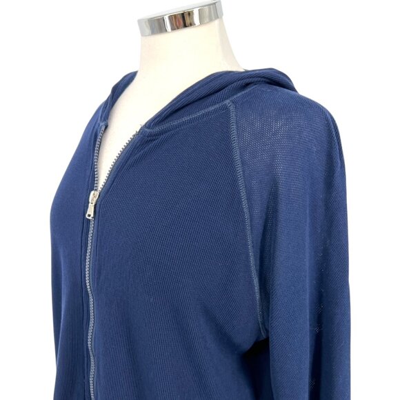 Lauren Ralph Lauren Active Zip-Up Hoodie Lightweight Navy Blue Size 1X - Picture 6 of 13